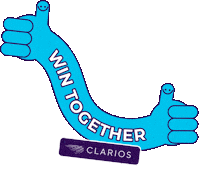 Hand In Hand Win Sticker by Clarios – Powering Today, Into Tomorrow