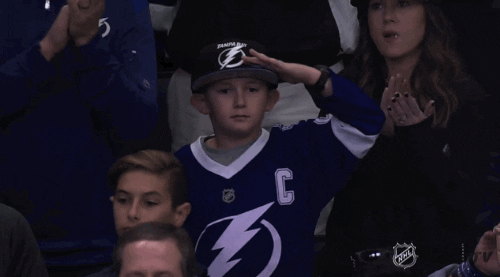 saluting ice hockey GIF by NHL