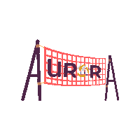 Abv1 Sticker by Aurora Beach Volleyball