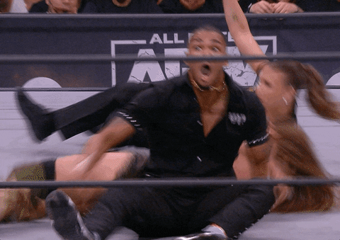 Oh No Omg GIF by ALL ELITE WRESTLING