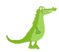 Alligator Suss Sticker by JAKO-O