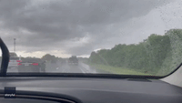 Woman Captures Lightning Striking Her Husband's Truck in Tampa Bay