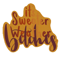Sweater Weather Fall Sticker