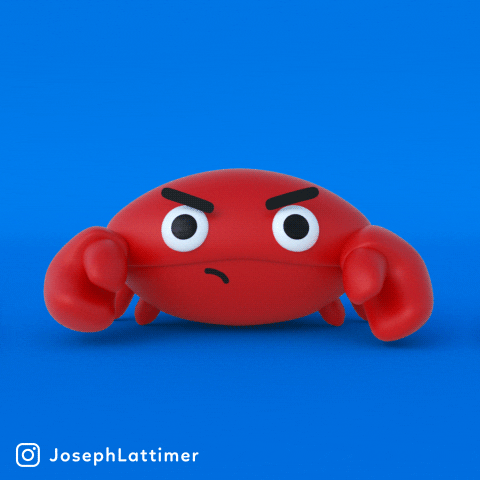 Angry Crab GIF by Joseph Lattimer