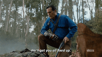 lying season 1 GIF by Ash vs Evil Dead