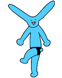 Dance Rabbit Sticker by yu-san