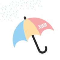 Happy Rain Sticker by Vista Rooms