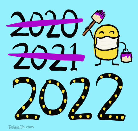 New Year Quarantine GIF by Debbie Ridpath Ohi