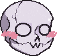 LaenMo pixel skull owo laenmo Sticker