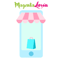 Magenta_limon smartphone compras cellphone showroom Sticker
