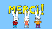 Merci Beaucoup GIF by Simon Super Rabbit