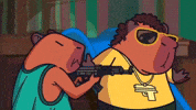 Cappys excited nft fat shoot GIF