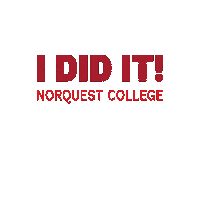 I Did It Graduation Sticker by NorQuest College
