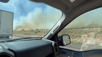 Smoke Blows Across New Mexico Interstate After Vehicle Sparks Grass Fire, Officials Say