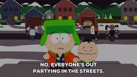 partying kyle broflovski GIF by South Park 