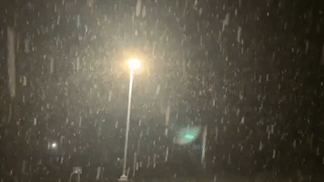 Snow Falls in Upstate New York