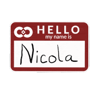 Name Tags Sticker by Cowe Communications