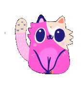 Cat Smile Sticker by Maria Jose Da Luz