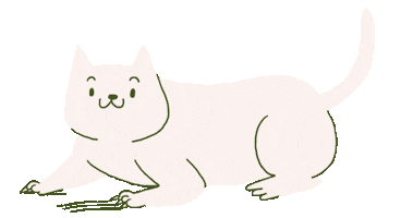 Happy Cat Sticker by Sherchle