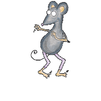 Mouse Jumping Sticker