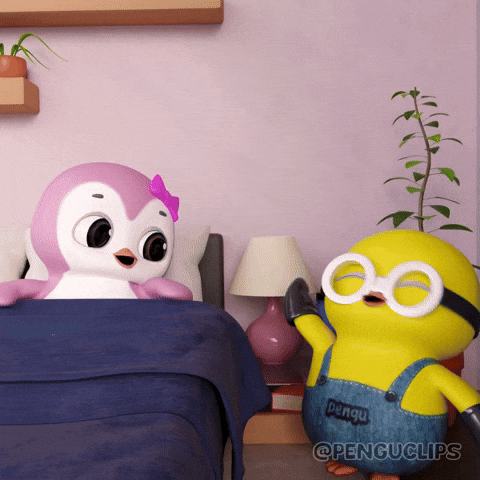 Wake Up Laugh GIF by Pengu