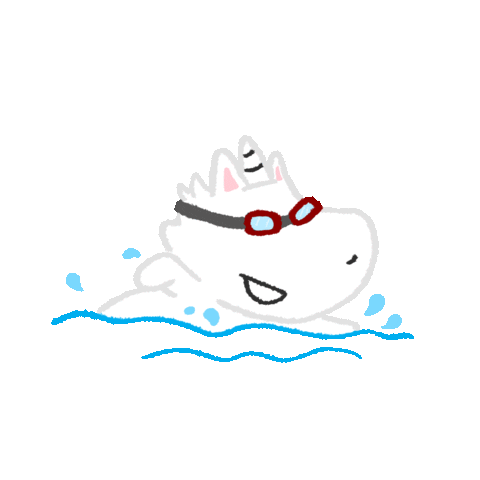 Swim Swimming Sticker by Creative Unicorn