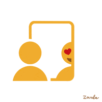 EstudioZavala hearts self care self love reflection GIF
