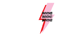 David Bowie Boom Sticker by Shekou Woman