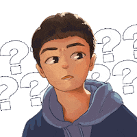 Confused Art Sticker