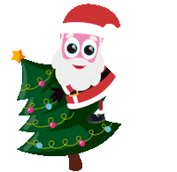 Happy Christmas Tree Sticker by Agua Inmaculada