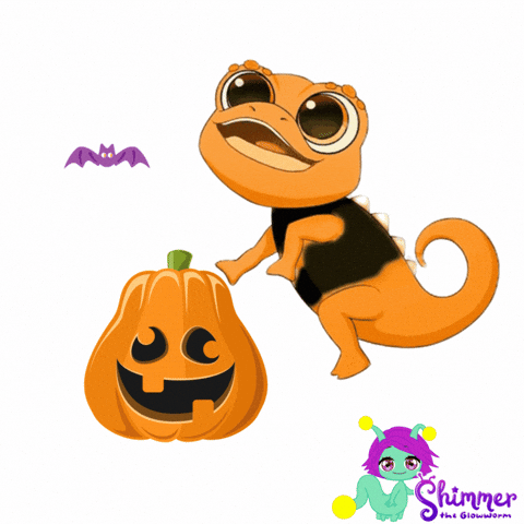 Halloween Orange GIF by ShimmertheGlowworm