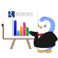 Penguin Invest Sticker by Pudgy Penguins