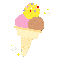 Ice Cream Food Sticker by please bear with