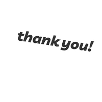 Thanks Thank You Sticker by Luxe Taste & Style