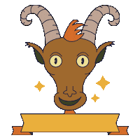 ceskus fun goat wild mountain Sticker