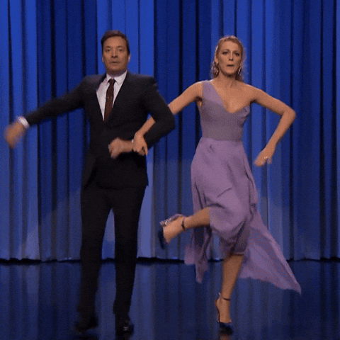 Jimmy Fallon Dancing GIF by blakelivelyfan