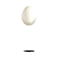 hungry hard boiled Sticker by Justin Gammon