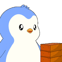 Stacking Step By Step Sticker by Pudgy Penguins