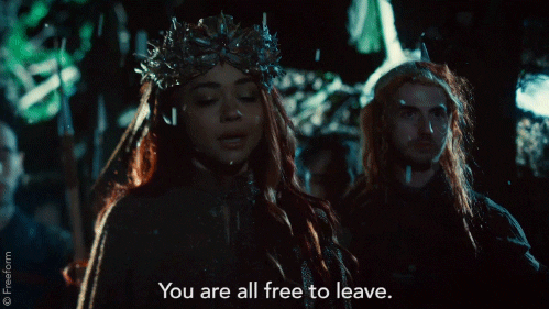 sarah hyland free to leave GIF by Shadowhunters