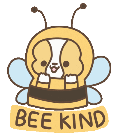 Mental Health Bee Sticker by corgiyolk