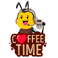 Coffee Bee Sticker by BRZ