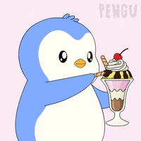 Ice Cream Eating GIF by Pudgy Penguins