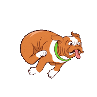 Happy Dog Sticker