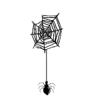 Spider Web Halloween Sticker