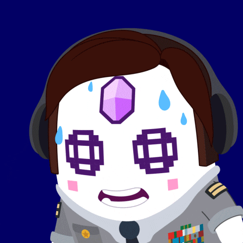 Nervous Ted Striker GIF by aavegotchi