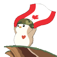 Proud Canadian Sticker by Pudgy Penguins