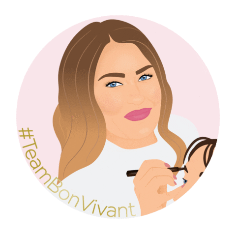 bonvivantsalon brows on fleek team bon vivant brows by bon Sticker