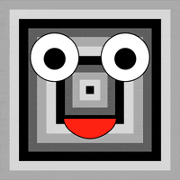 Black And White Smile GIF by Jen Stark