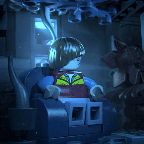 stranger things netflix GIF by LEGO