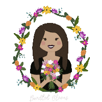 studiopapercat flowers bouquet jacqueline bundledblooms Sticker